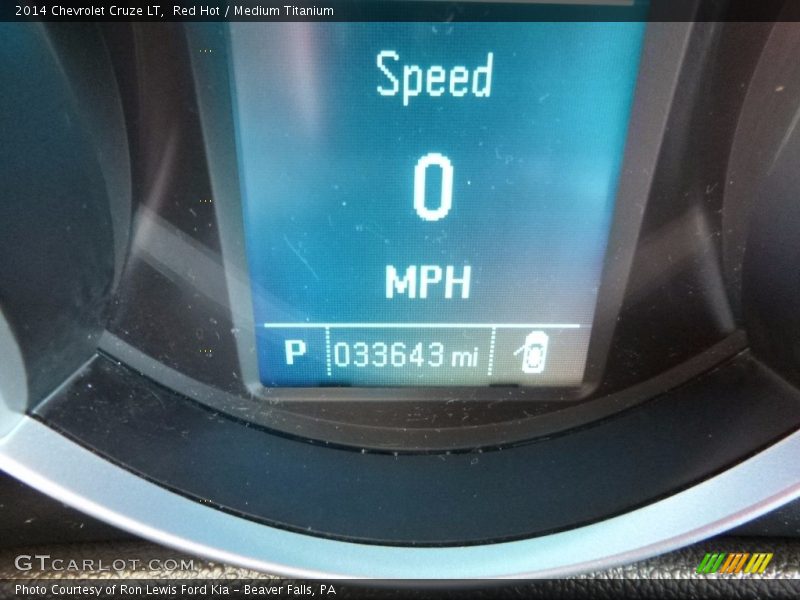 Red Hot / Medium Titanium 2014 Chevrolet Cruze LT
