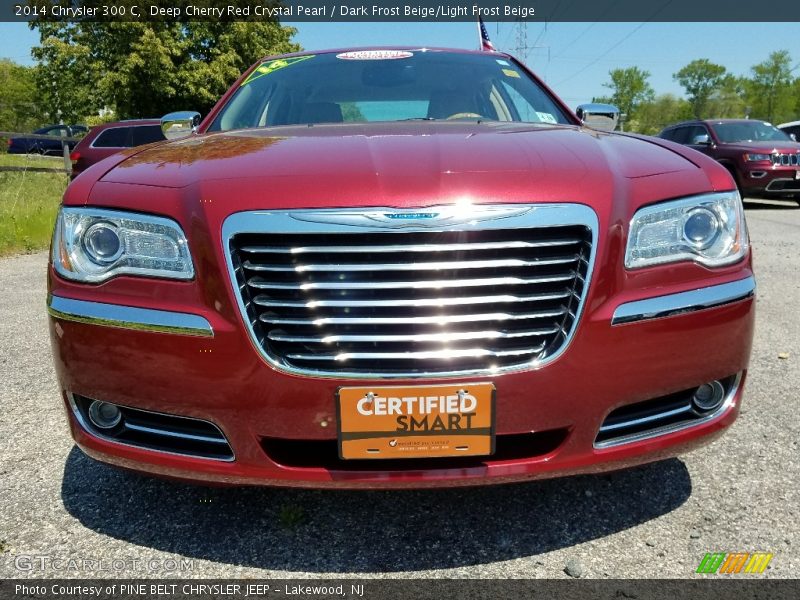 Deep Cherry Red Crystal Pearl / Dark Frost Beige/Light Frost Beige 2014 Chrysler 300 C