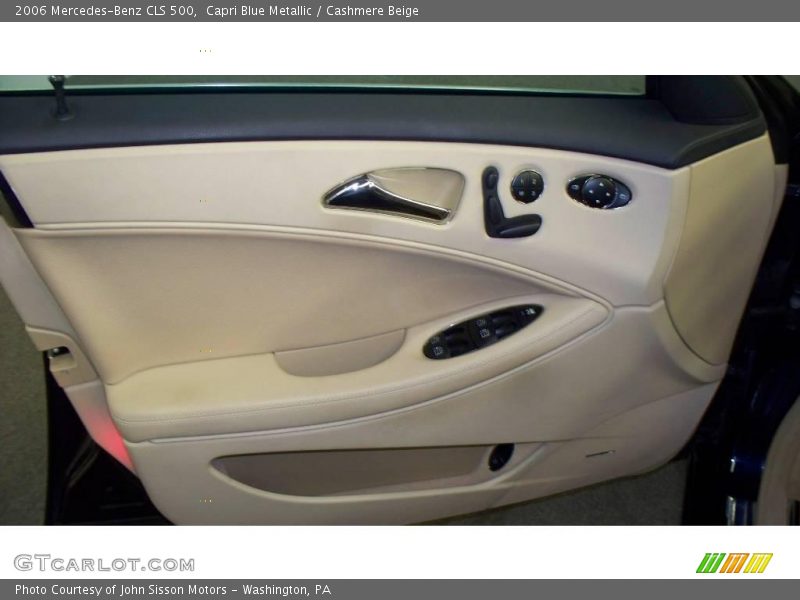 Capri Blue Metallic / Cashmere Beige 2006 Mercedes-Benz CLS 500