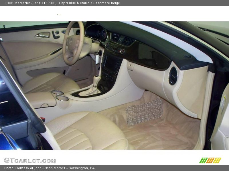 Capri Blue Metallic / Cashmere Beige 2006 Mercedes-Benz CLS 500