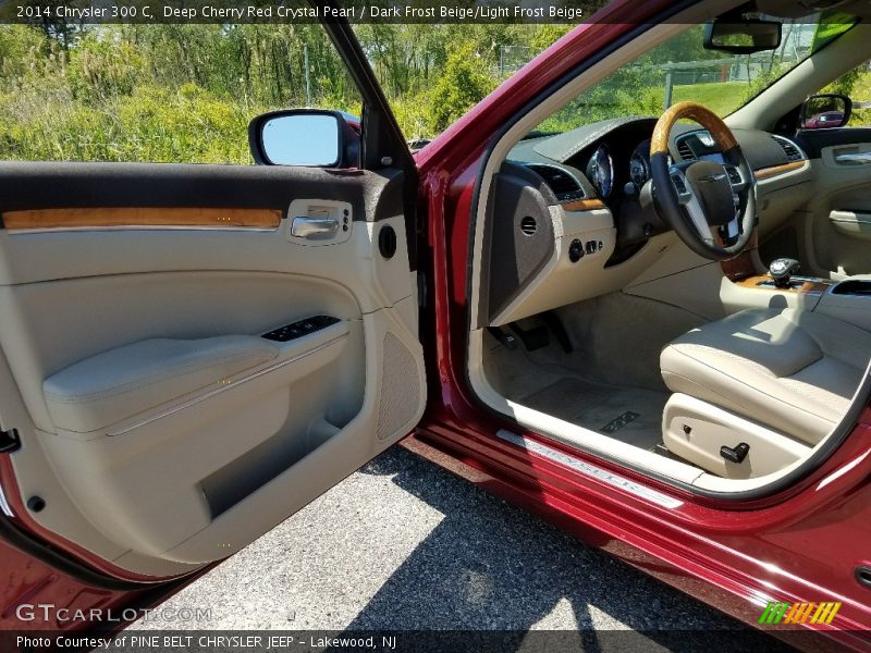 Deep Cherry Red Crystal Pearl / Dark Frost Beige/Light Frost Beige 2014 Chrysler 300 C