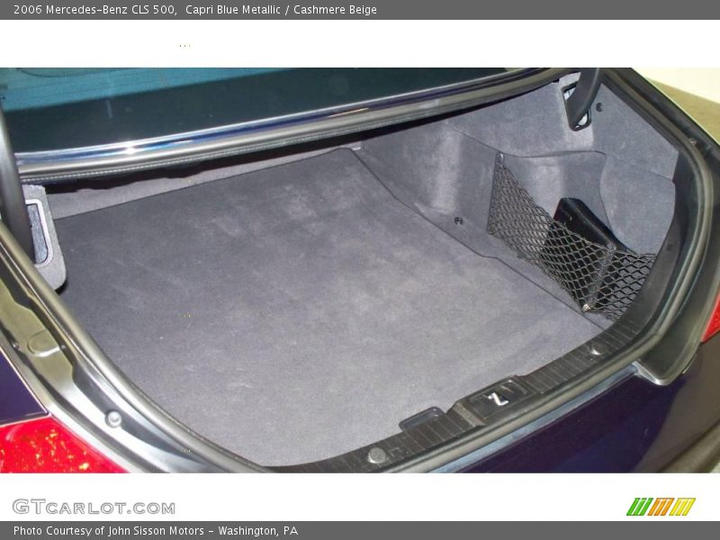 Capri Blue Metallic / Cashmere Beige 2006 Mercedes-Benz CLS 500