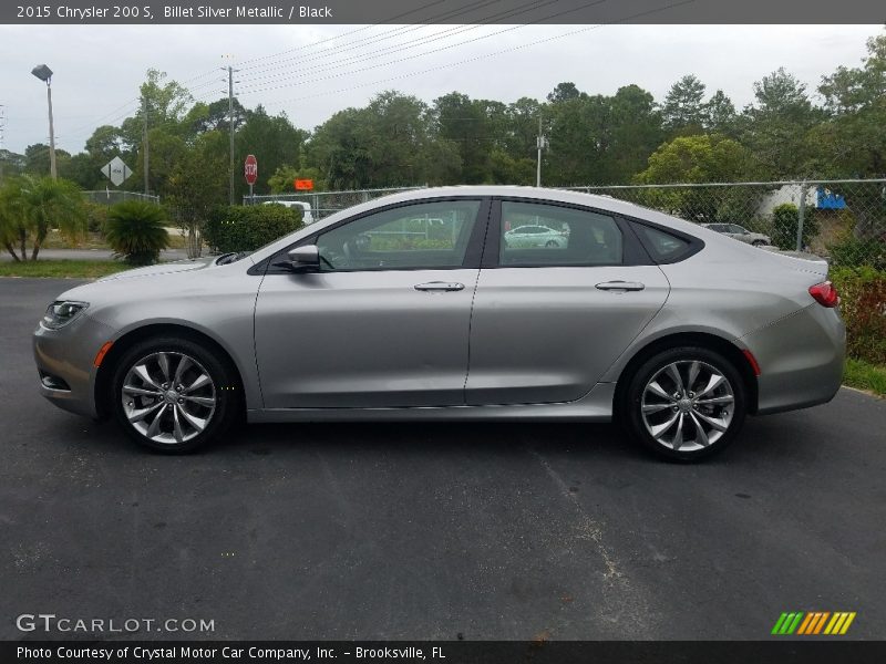 Billet Silver Metallic / Black 2015 Chrysler 200 S