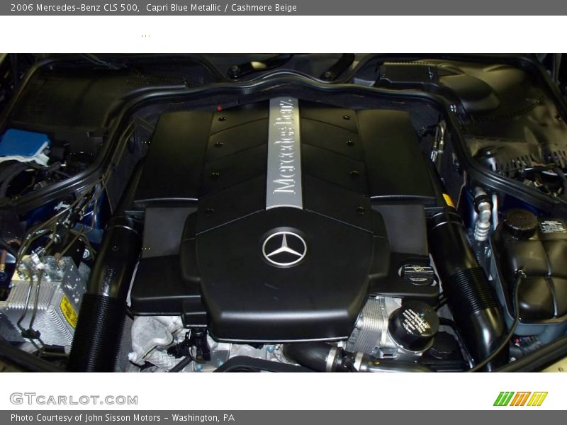Capri Blue Metallic / Cashmere Beige 2006 Mercedes-Benz CLS 500
