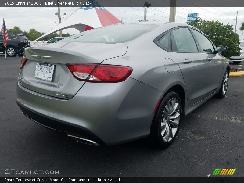 Billet Silver Metallic / Black 2015 Chrysler 200 S