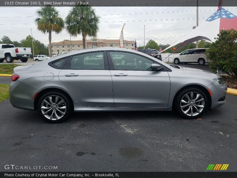Billet Silver Metallic / Black 2015 Chrysler 200 S