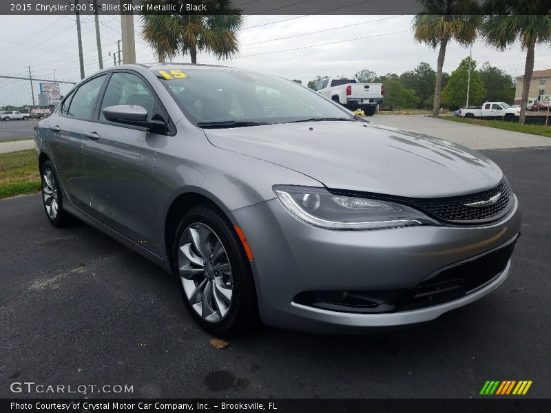 Billet Silver Metallic / Black 2015 Chrysler 200 S