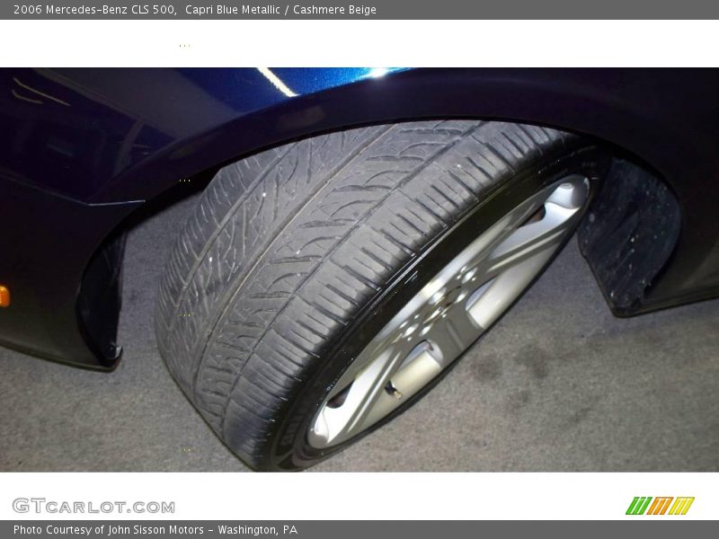 Capri Blue Metallic / Cashmere Beige 2006 Mercedes-Benz CLS 500