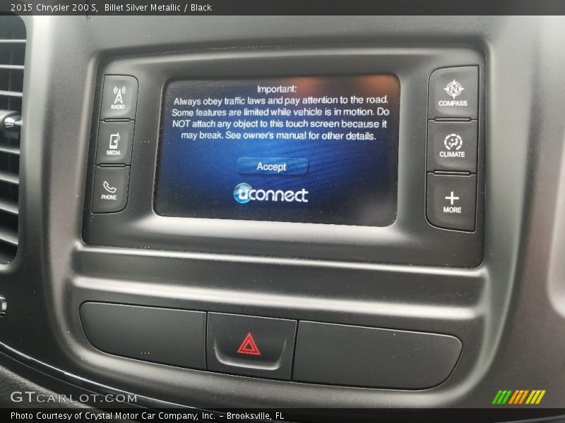 Billet Silver Metallic / Black 2015 Chrysler 200 S
