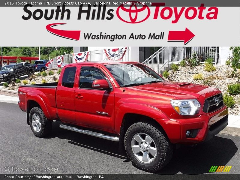 Barcelona Red Metallic / Graphite 2015 Toyota Tacoma TRD Sport Access Cab 4x4