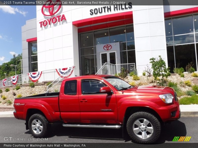 Barcelona Red Metallic / Graphite 2015 Toyota Tacoma TRD Sport Access Cab 4x4