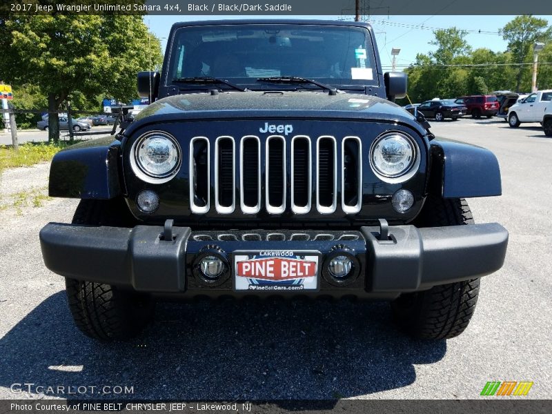 Black / Black/Dark Saddle 2017 Jeep Wrangler Unlimited Sahara 4x4