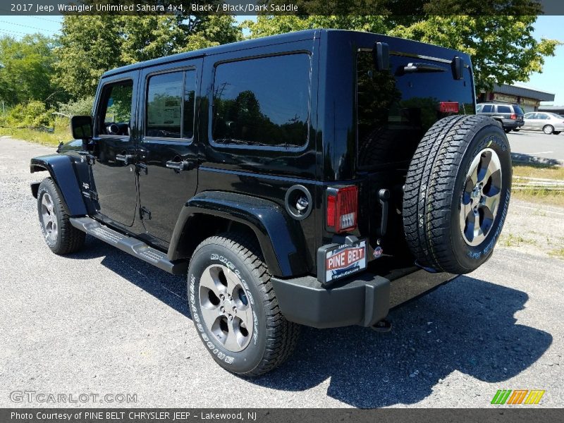 Black / Black/Dark Saddle 2017 Jeep Wrangler Unlimited Sahara 4x4