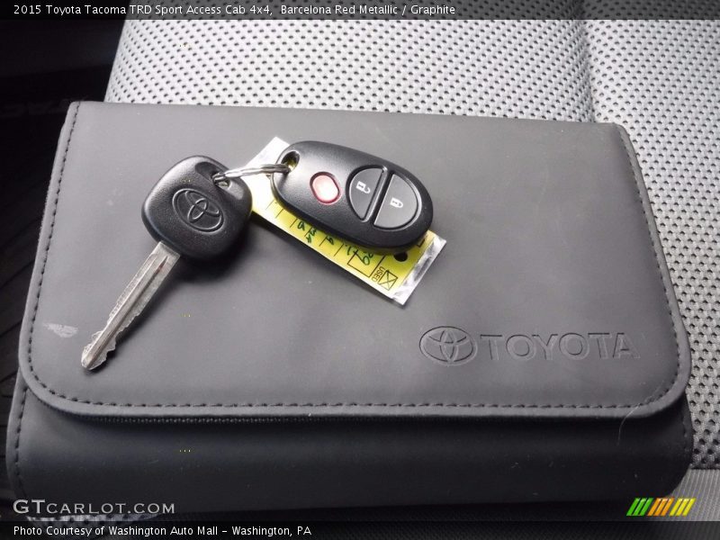Barcelona Red Metallic / Graphite 2015 Toyota Tacoma TRD Sport Access Cab 4x4