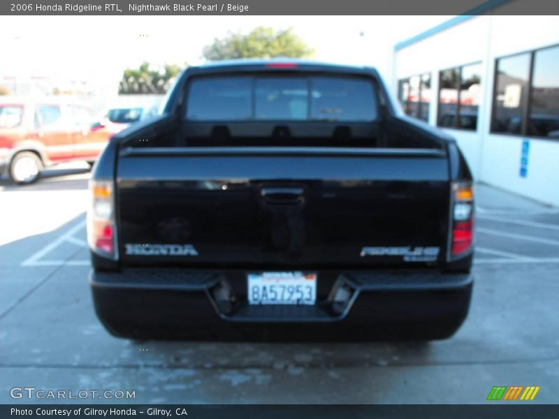 Nighthawk Black Pearl / Beige 2006 Honda Ridgeline RTL