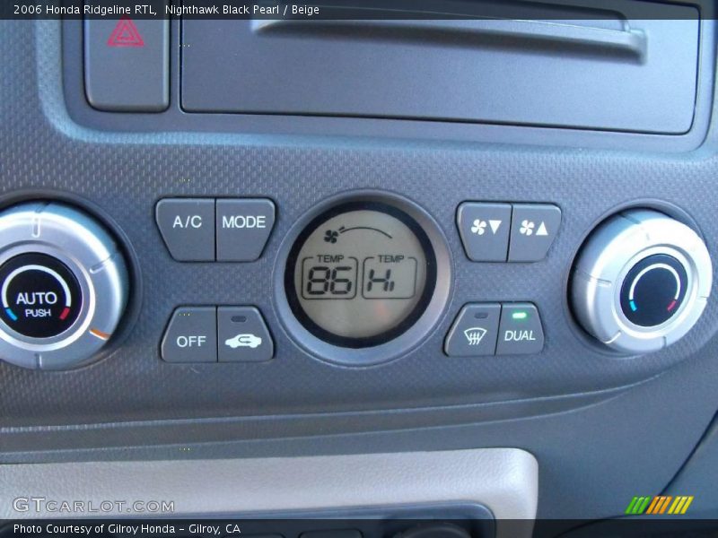 Nighthawk Black Pearl / Beige 2006 Honda Ridgeline RTL