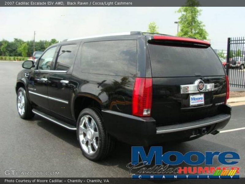 Black Raven / Cocoa/Light Cashmere 2007 Cadillac Escalade ESV AWD