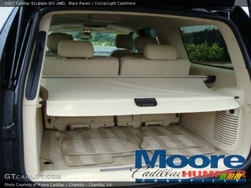 Black Raven / Cocoa/Light Cashmere 2007 Cadillac Escalade ESV AWD