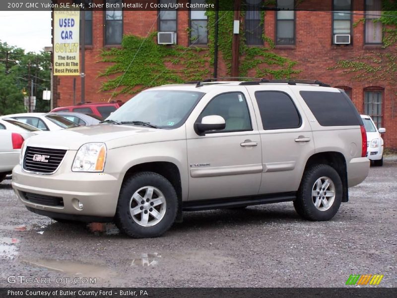 Silver Birch Metallic / Cocoa/Light Cashmere 2007 GMC Yukon SLE 4x4