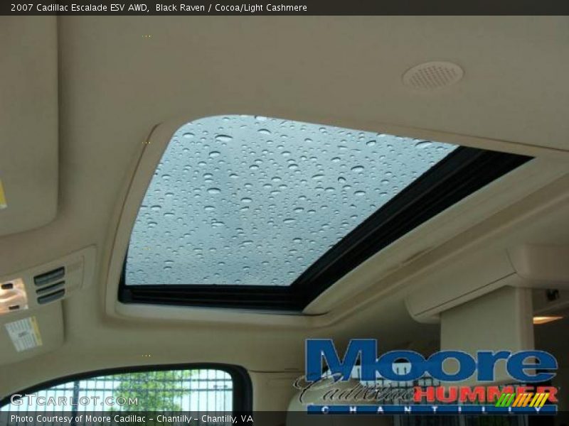 Black Raven / Cocoa/Light Cashmere 2007 Cadillac Escalade ESV AWD