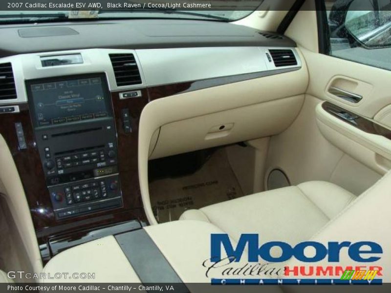 Black Raven / Cocoa/Light Cashmere 2007 Cadillac Escalade ESV AWD