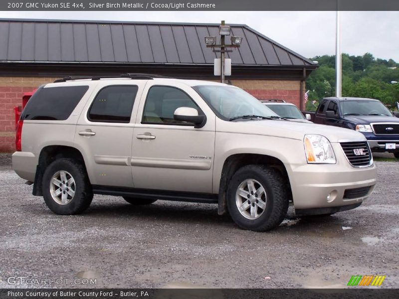 Silver Birch Metallic / Cocoa/Light Cashmere 2007 GMC Yukon SLE 4x4