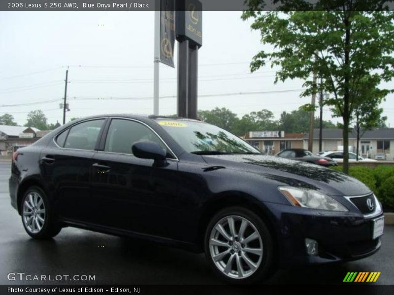Blue Onyx Pearl / Black 2006 Lexus IS 250 AWD