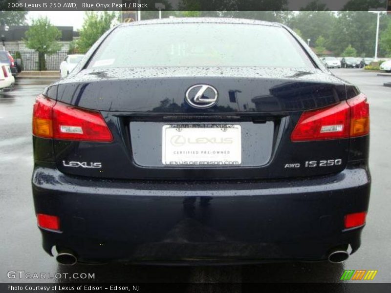 Blue Onyx Pearl / Black 2006 Lexus IS 250 AWD