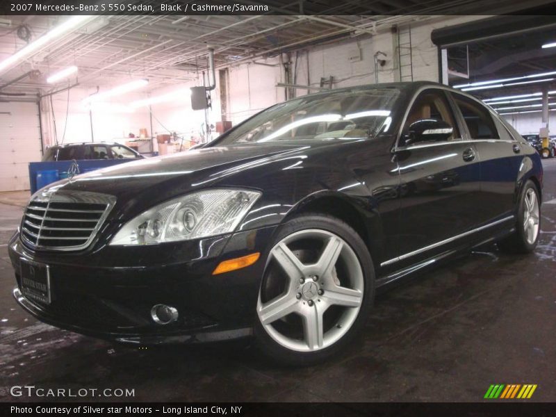Black / Cashmere/Savanna 2007 Mercedes-Benz S 550 Sedan