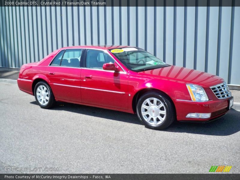 Crystal Red / Titanium/Dark Titanium 2008 Cadillac DTS
