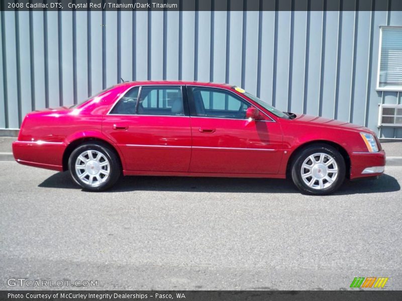 Crystal Red / Titanium/Dark Titanium 2008 Cadillac DTS