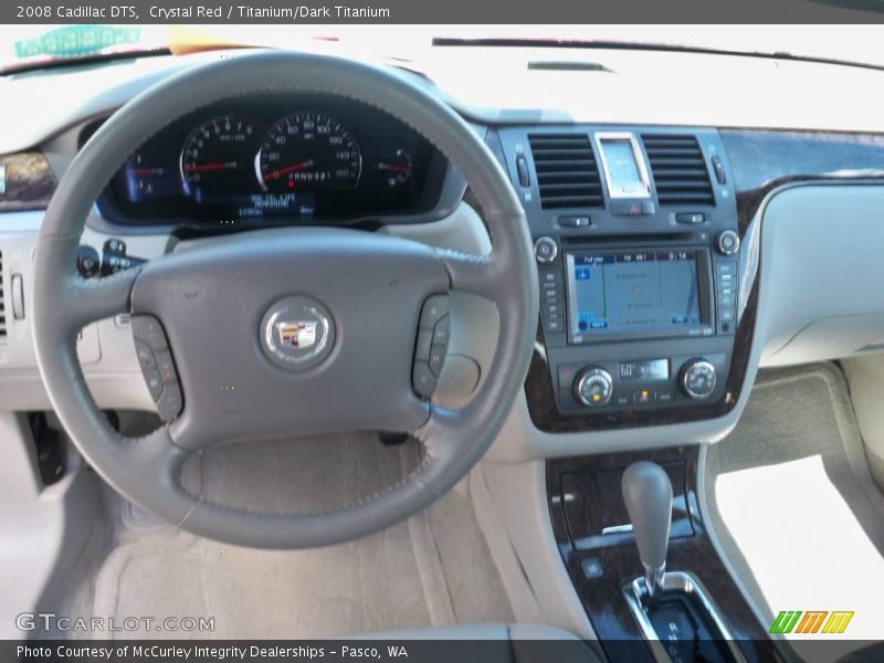 Crystal Red / Titanium/Dark Titanium 2008 Cadillac DTS