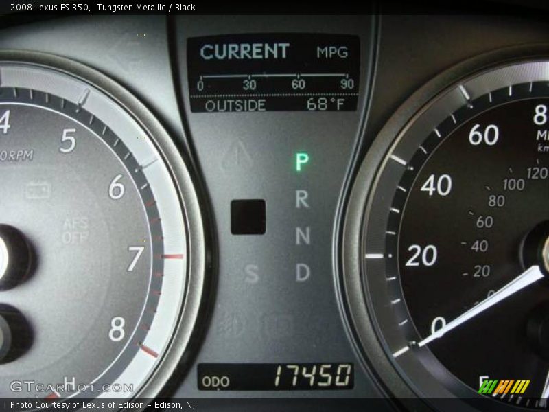 Tungsten Metallic / Black 2008 Lexus ES 350