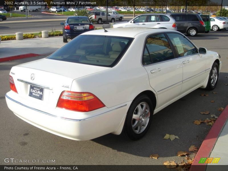 Premium White / Parchment 2002 Acura RL 3.5 Sedan