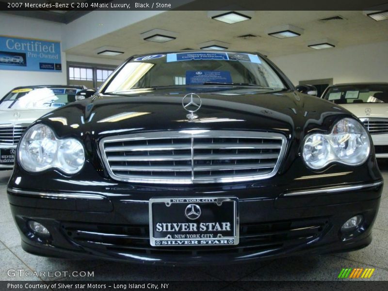 Black / Stone 2007 Mercedes-Benz C 280 4Matic Luxury