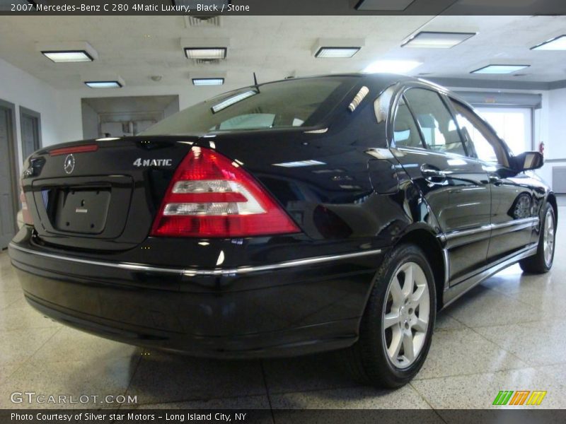 Black / Stone 2007 Mercedes-Benz C 280 4Matic Luxury