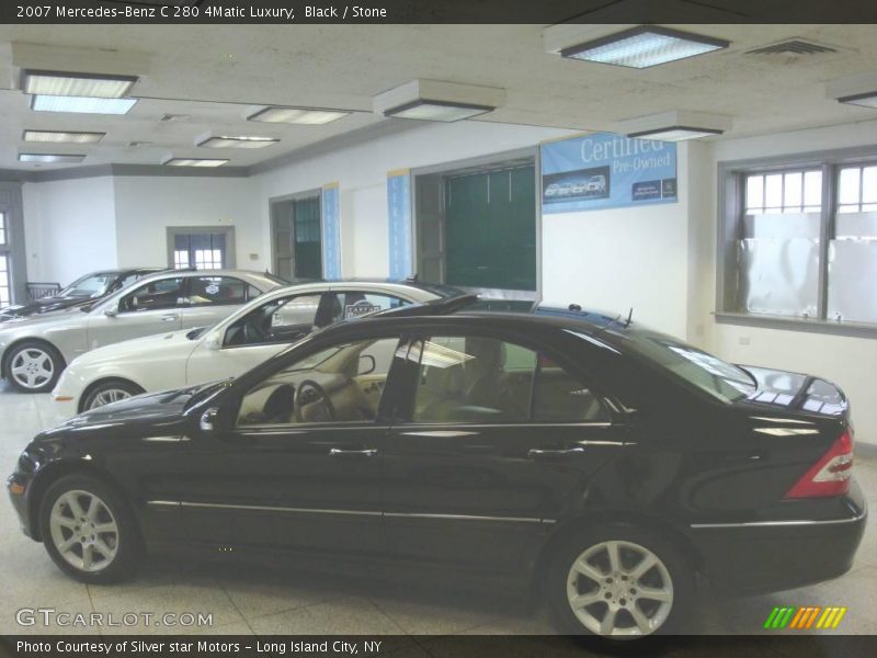 Black / Stone 2007 Mercedes-Benz C 280 4Matic Luxury
