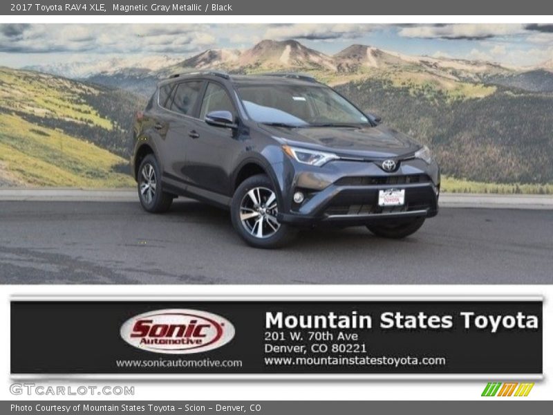 Magnetic Gray Metallic / Black 2017 Toyota RAV4 XLE