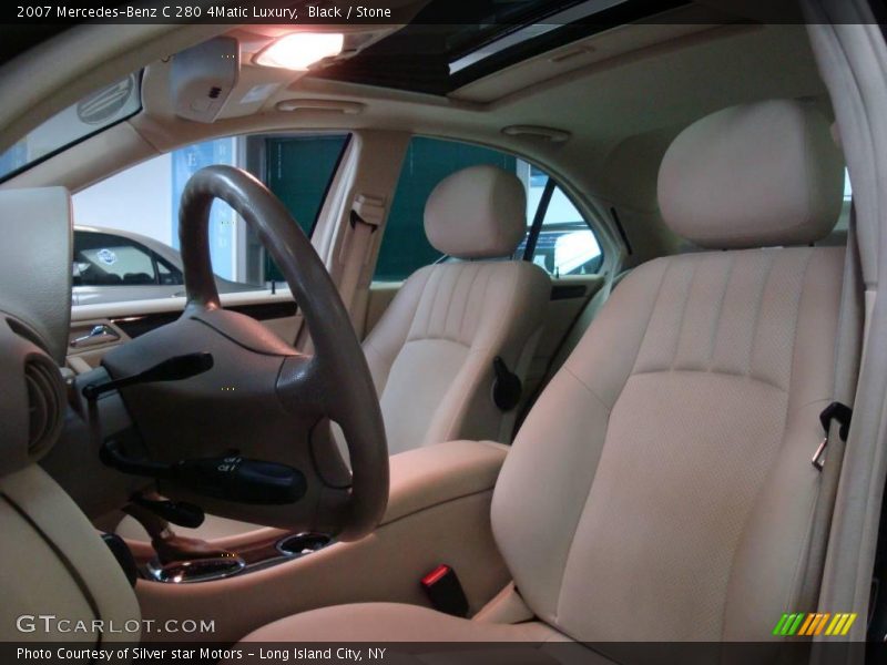 Black / Stone 2007 Mercedes-Benz C 280 4Matic Luxury