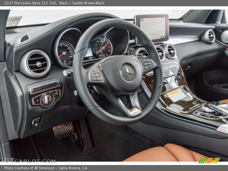 Black / Saddle Brown/Black 2017 Mercedes-Benz GLC 300