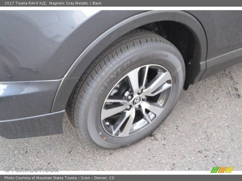 Magnetic Gray Metallic / Black 2017 Toyota RAV4 XLE
