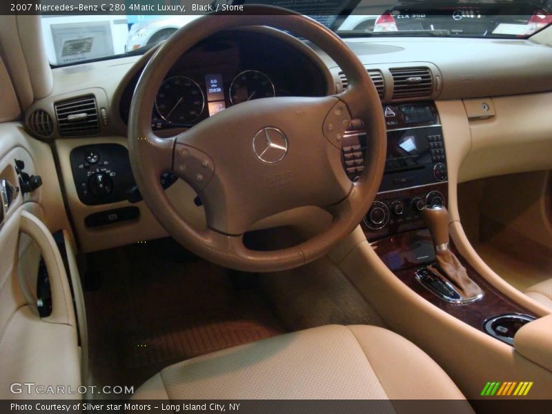 Black / Stone 2007 Mercedes-Benz C 280 4Matic Luxury
