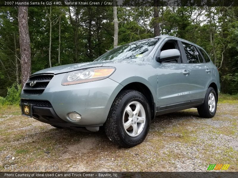 Natural Khaki Green / Gray 2007 Hyundai Santa Fe GLS 4WD