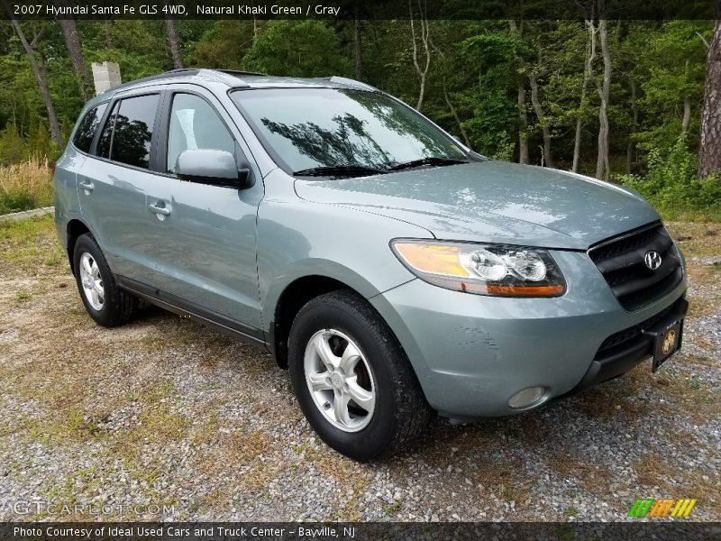 Natural Khaki Green / Gray 2007 Hyundai Santa Fe GLS 4WD