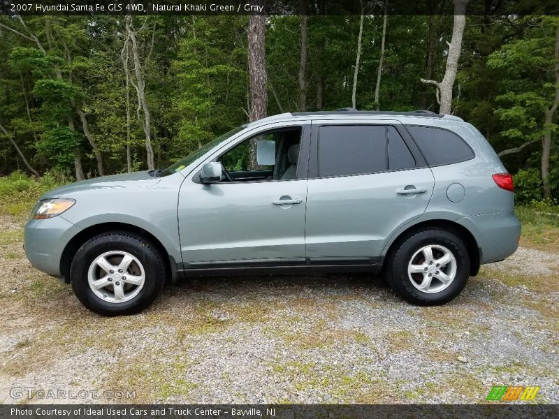 Natural Khaki Green / Gray 2007 Hyundai Santa Fe GLS 4WD