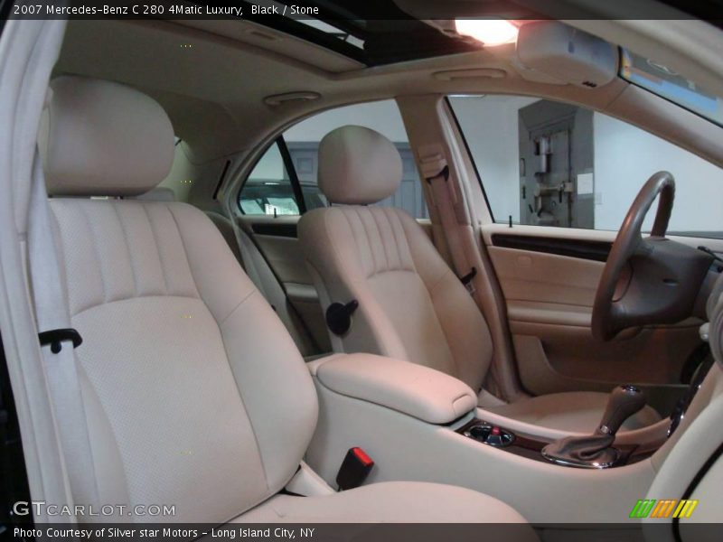 Black / Stone 2007 Mercedes-Benz C 280 4Matic Luxury