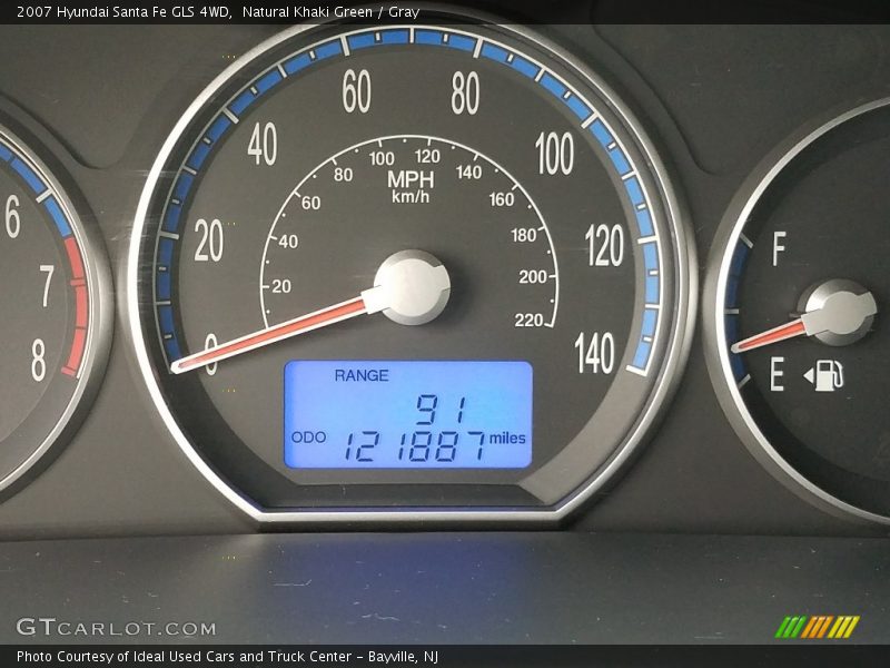 Natural Khaki Green / Gray 2007 Hyundai Santa Fe GLS 4WD