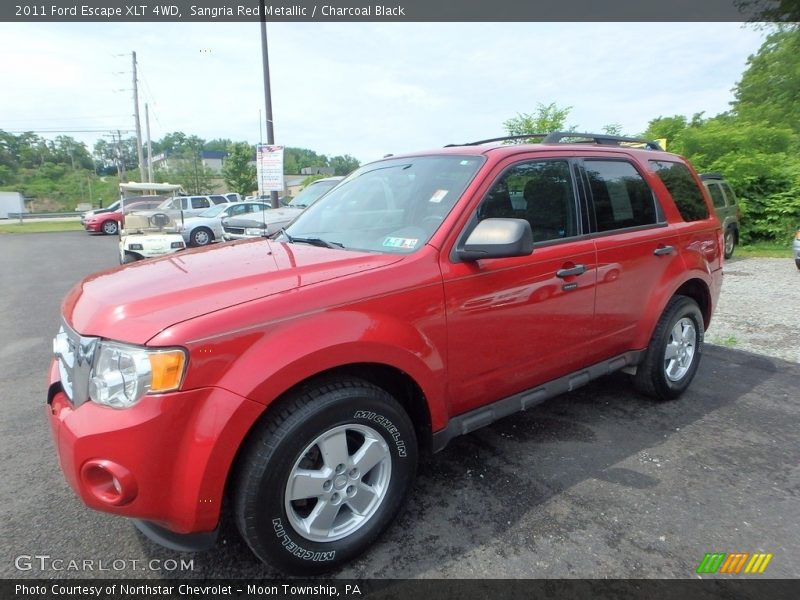 Sangria Red Metallic / Charcoal Black 2011 Ford Escape XLT 4WD