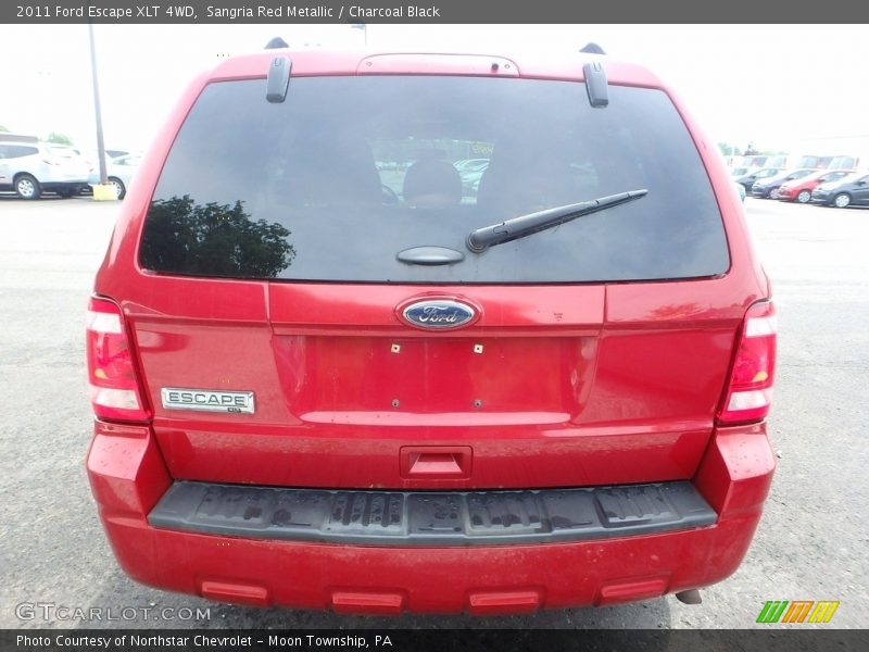 Sangria Red Metallic / Charcoal Black 2011 Ford Escape XLT 4WD