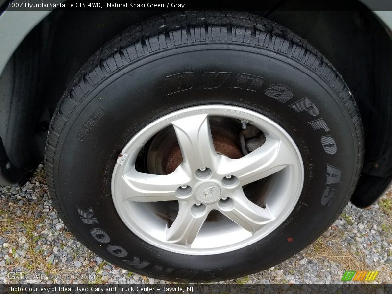 Natural Khaki Green / Gray 2007 Hyundai Santa Fe GLS 4WD